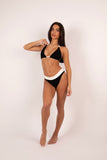 CRINKLE CONTRAST BIKINI SET