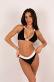 CRINKLE CONTRAST BIKINI SET