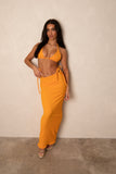 CRINKLE BIKINI SET & MAXI - ORANGE