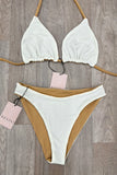 TWO TONE NUDE REVERSIBLE BIKINI SET