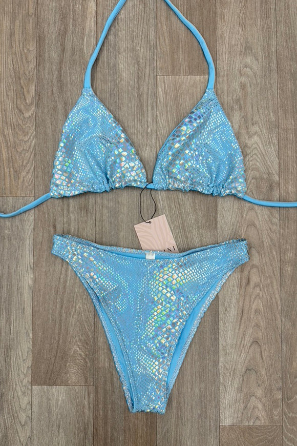 BLUE MERMAID BIKINI SET